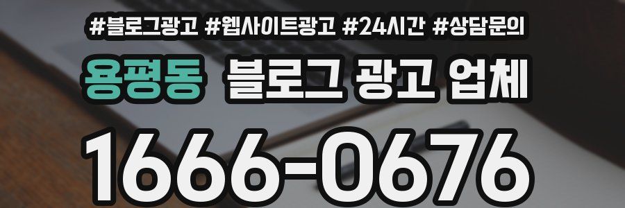 용평동 블로그 광고 업체
