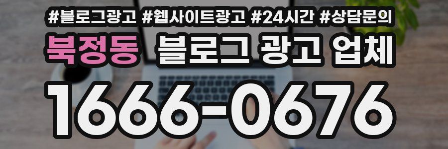북정동 블로그 광고 업체