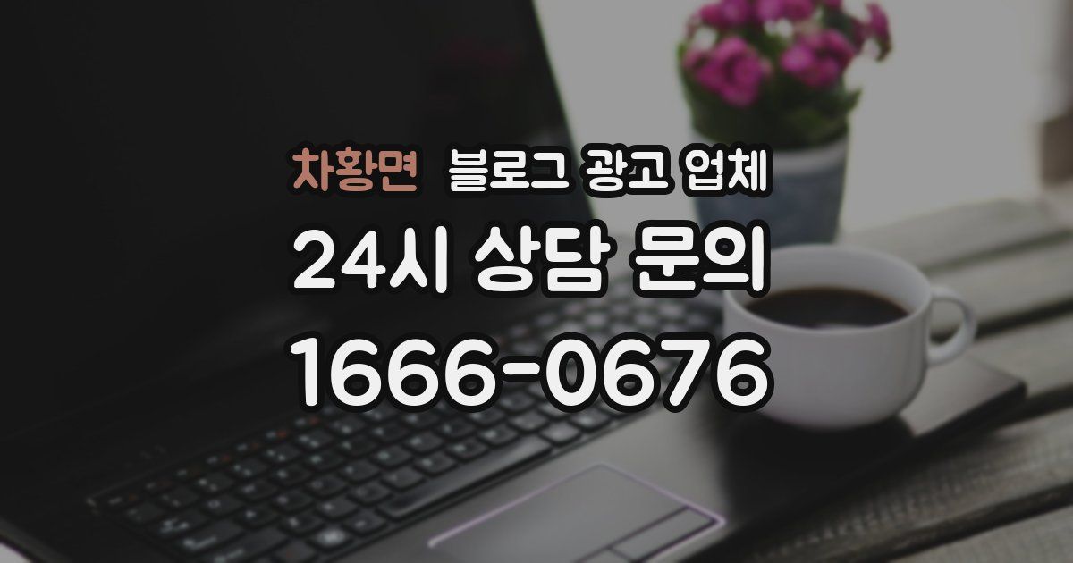 차황면 블로그 광고 업체