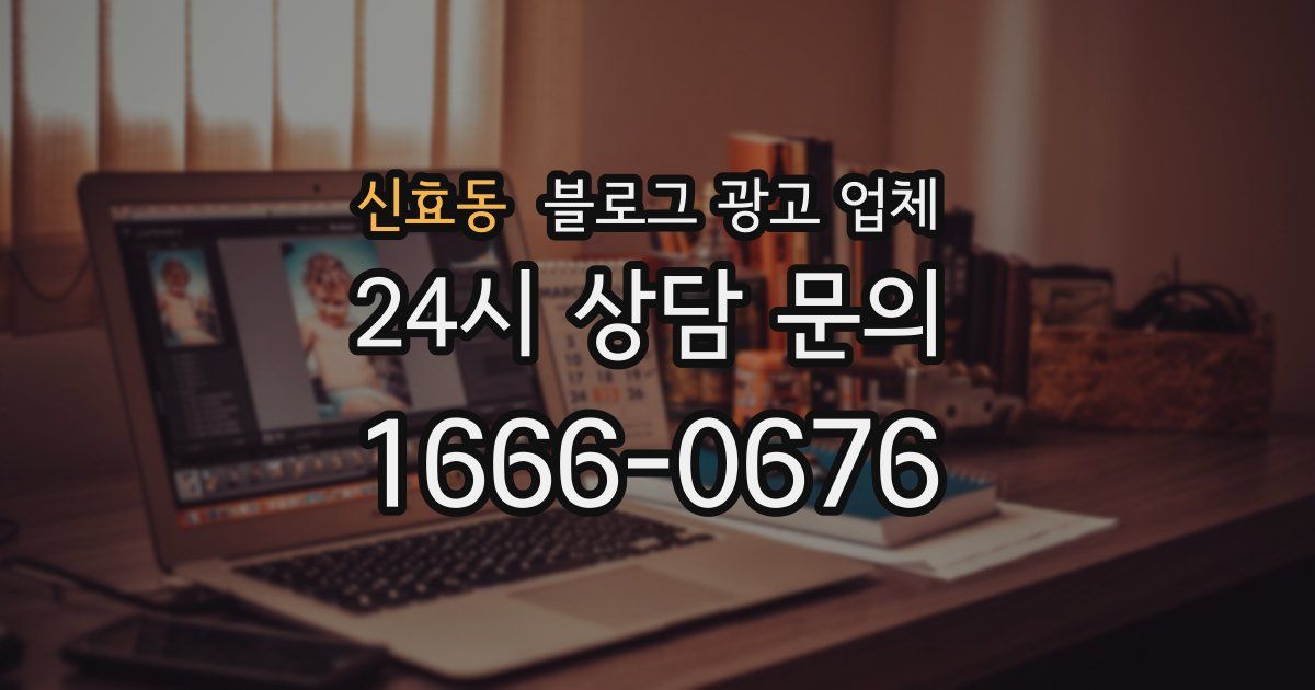 신효동 블로그 광고 업체