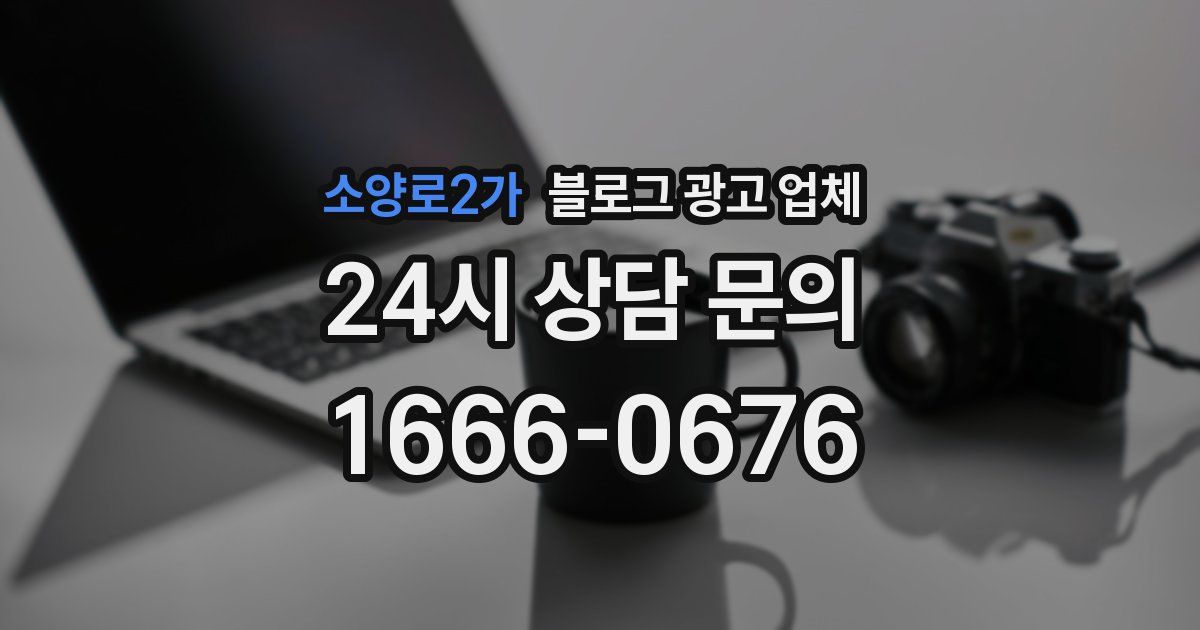 소양로2가 블로그 광고 업체