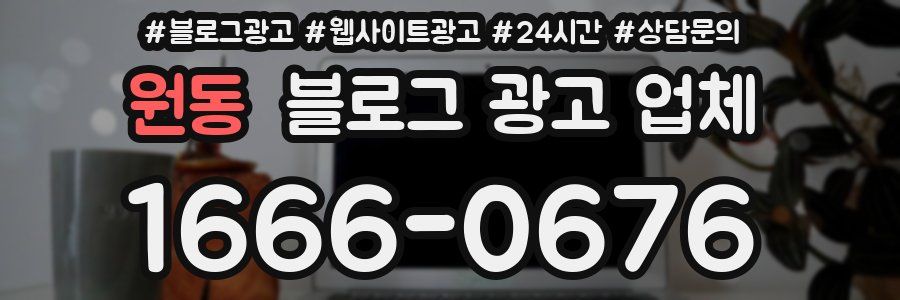 원동 블로그 광고 업체