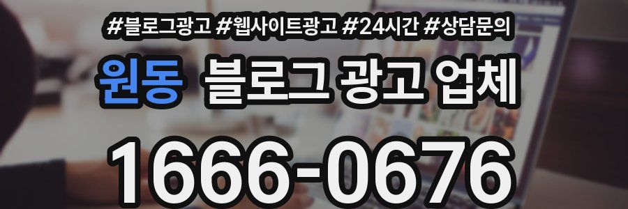 원동 블로그 광고 업체