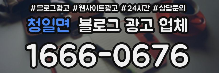 청일면 블로그 광고 업체