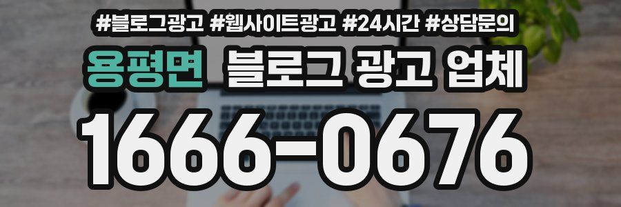 용평면 블로그 광고 업체