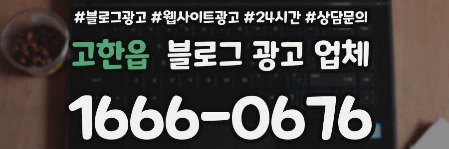 고한읍 블로그 광고 업체
