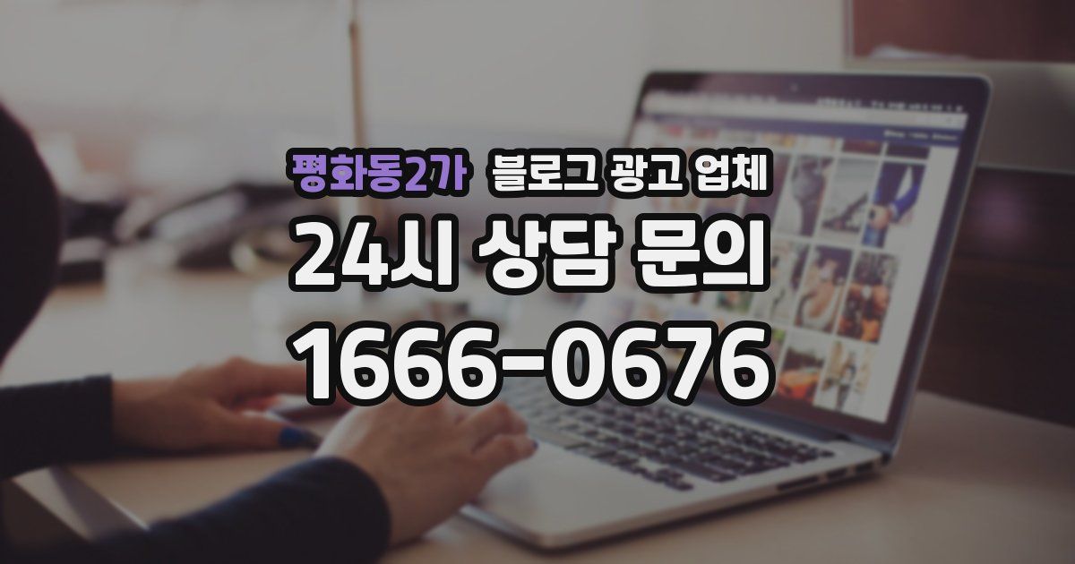 평화동2가 블로그 광고 업체
