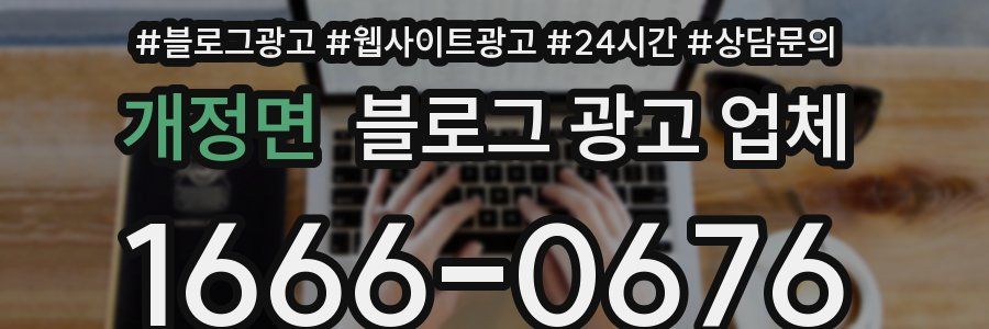 개정면 블로그 광고 업체