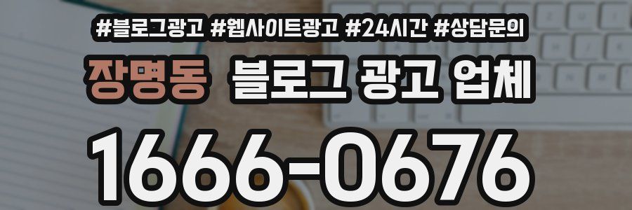 장명동 블로그 광고 업체