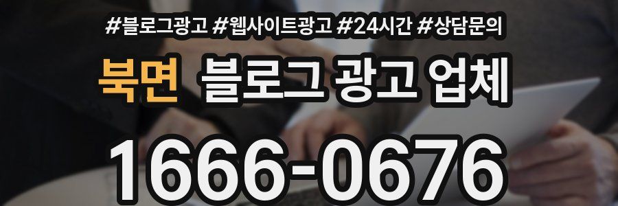 북면 블로그 광고 업체