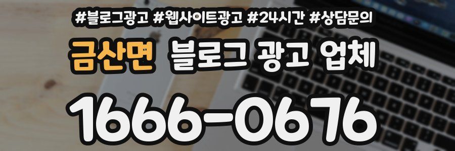 금산면 블로그 광고 업체