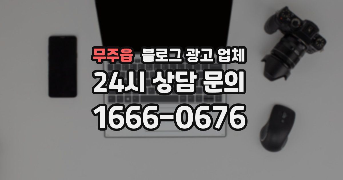 무주읍 블로그 광고 업체