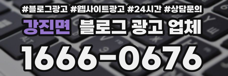 강진면 블로그 광고 업체