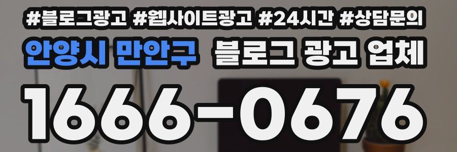 안양시 만안구 블로그 광고 업체