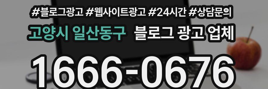 고양시 일산동구 블로그 광고 업체