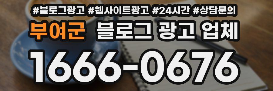 부여군 블로그 광고 업체