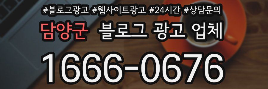 담양군 블로그 광고 업체