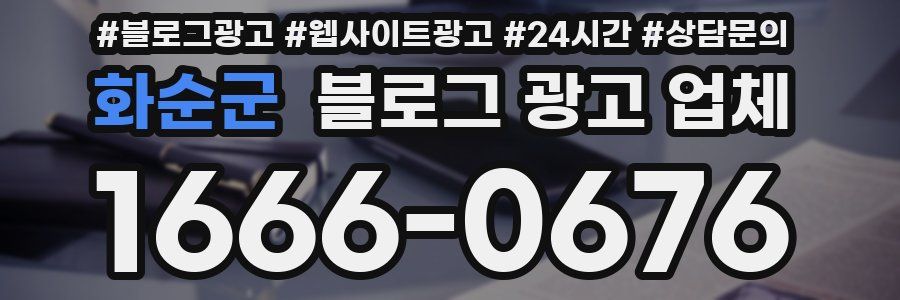 화순군 블로그 광고 업체