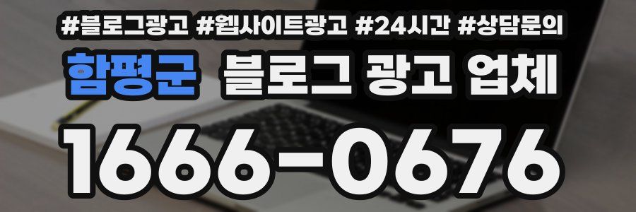 함평군 블로그 광고 업체