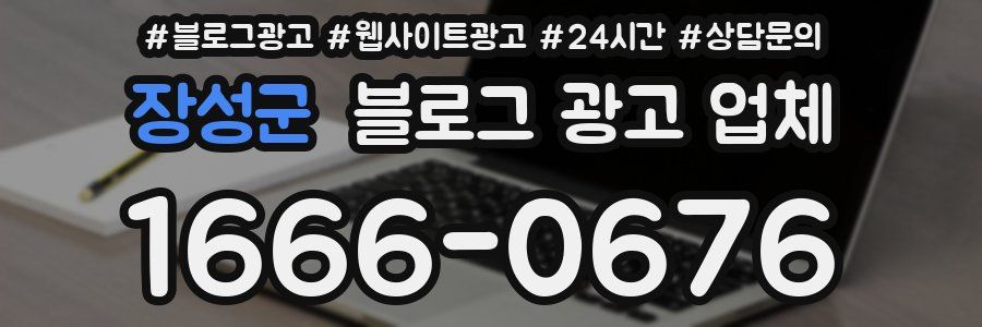 장성군 블로그 광고 업체