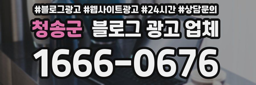 청송군 블로그 광고 업체