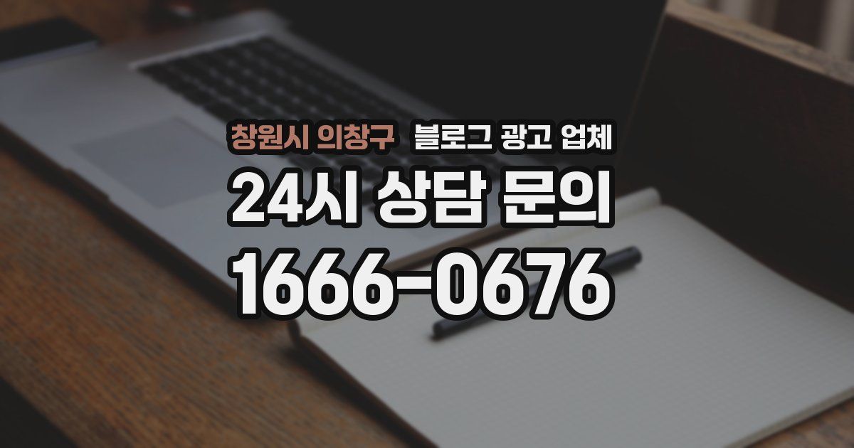 창원시 의창구 블로그 광고 업체