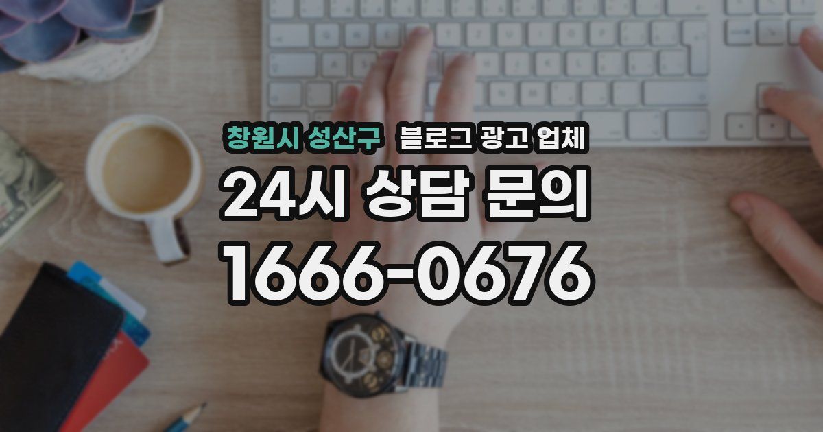 창원시 성산구 블로그 광고 업체