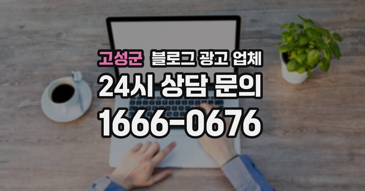 고성군 블로그 광고 업체