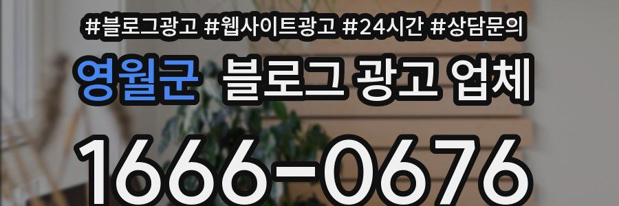 영월군 블로그 광고 업체