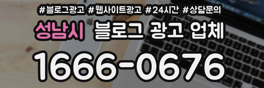 성남시 블로그 광고 업체