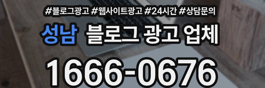 성남 블로그 광고 업체