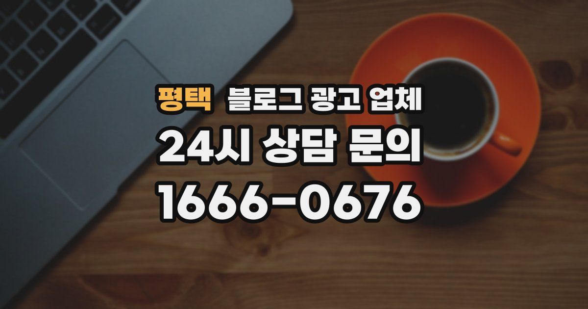 평택 블로그 광고 업체