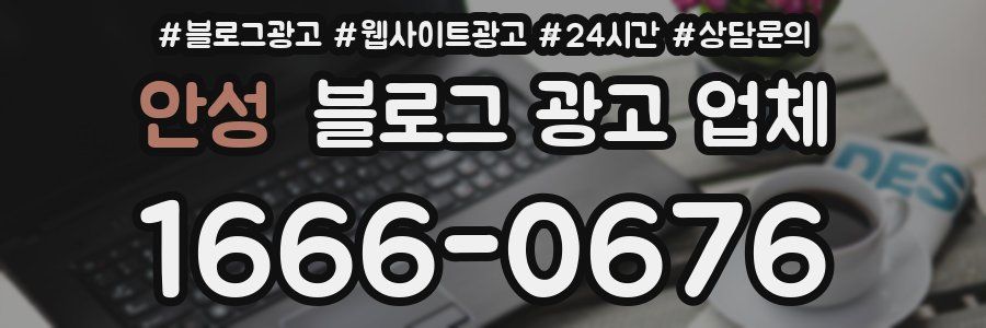 안성 블로그 광고 업체