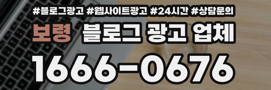 보령 블로그 광고 업체