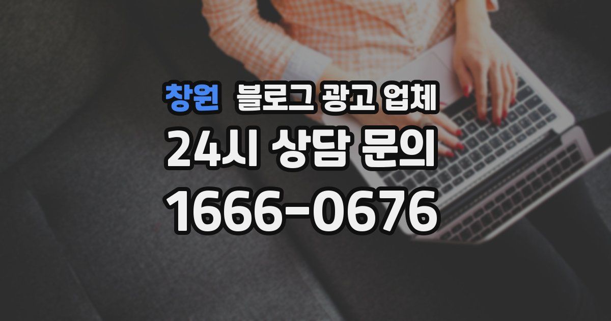 창원 블로그 광고 업체