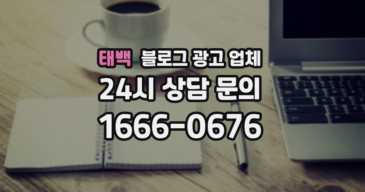태백 블로그 광고 업체