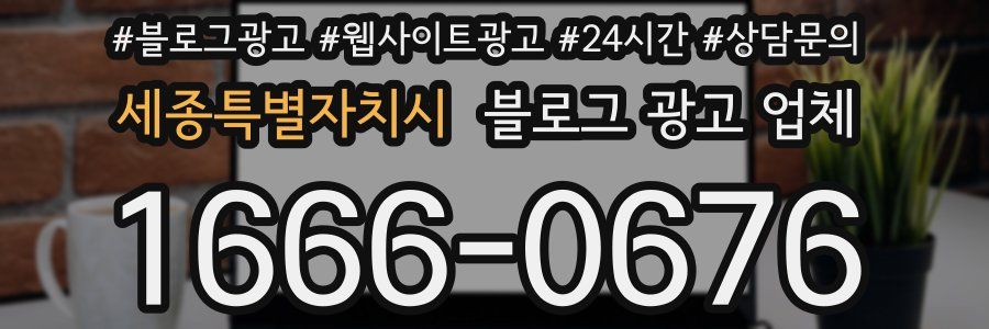 세종특별자치시 블로그 광고 업체