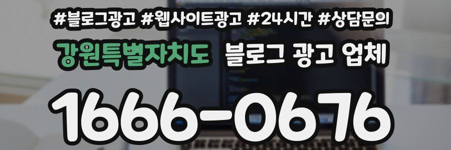 강원특별자치도 블로그 광고 업체