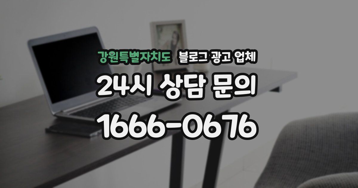 강원특별자치도 블로그 광고 업체