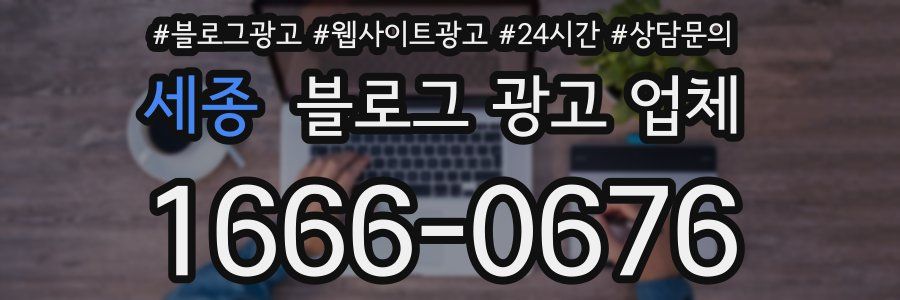 세종 블로그 광고 업체
