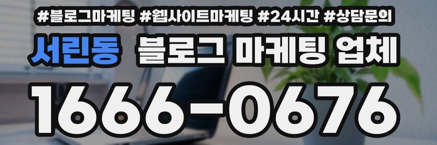 서린동 블로그 마케팅 업체