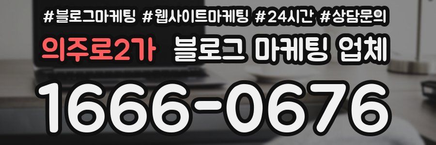 의주로2가 블로그 마케팅 업체