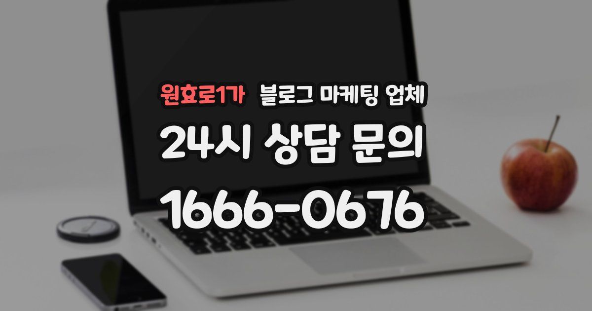 원효로1가 블로그 마케팅 업체