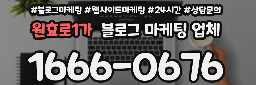 원효로1가 블로그 마케팅 업체