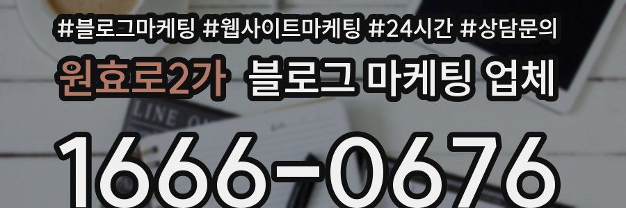 원효로2가 블로그 마케팅 업체