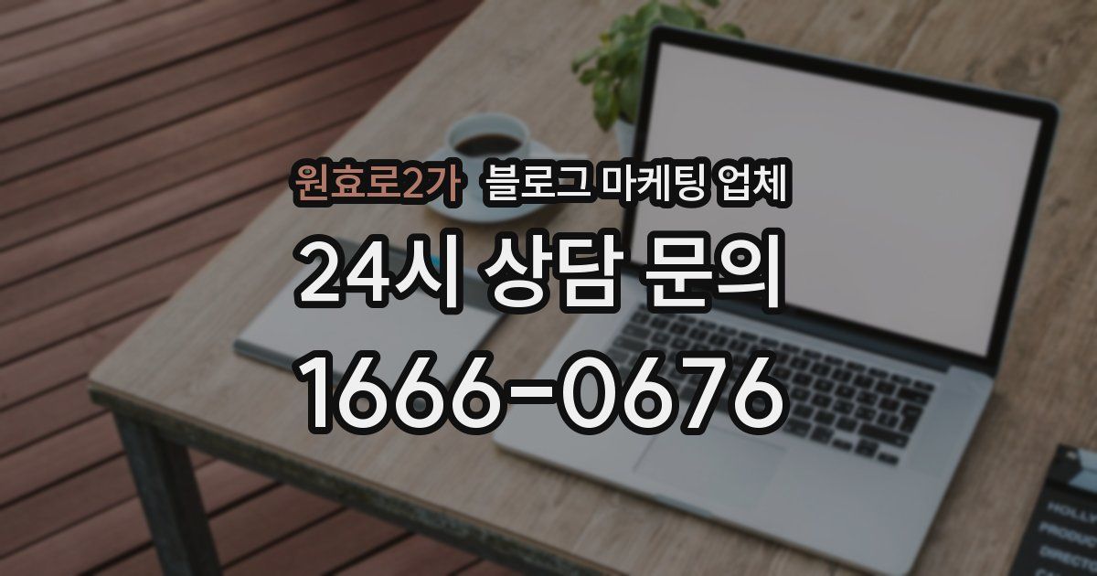 원효로2가 블로그 마케팅 업체