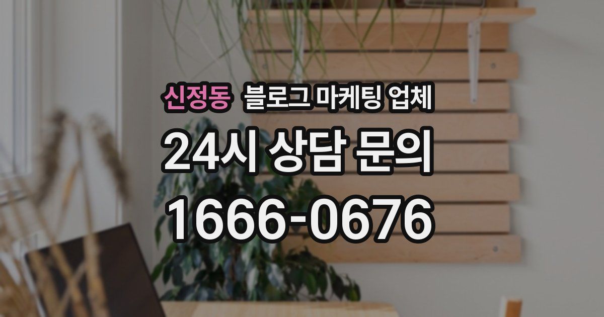 신정동 블로그 마케팅 업체