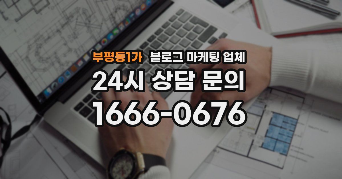 부평동1가 블로그 마케팅 업체
