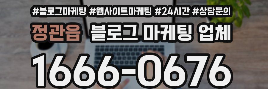 정관읍 블로그 마케팅 업체