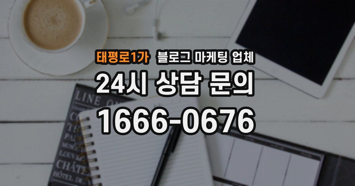 태평로1가 블로그 마케팅 업체